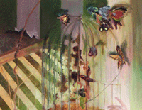 Birdcage.  Oil on Canvas.